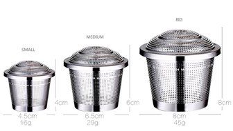 Bestwoohome Stainless Steel Tea Infuser/Filter for Loose Leaf Tea (Large) N10