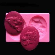 UR Bakeware Wolf Head Shape Silicone Cake Mold Chocolate Mould N3
