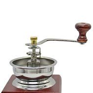 New Manual Coffee Grinder Mill Hand Crank Adjustable Wood Iron Antique FEN# N3