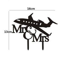 Ecape Creative Mr and Mrs Personalized Wedding Cake Toppers Deer Cake Topper for Special Events N34