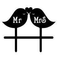 Ecape Creative Mr and Mrs Personalized Wedding Cake Toppers Deer Cake Topper for Special Events N35
