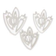Sher DIY Tulip Pattern Cake and Cookie Cutter Mold (3 Pieces)