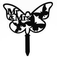 Ecape Creative Mr and Mrs Personalized Wedding Cake Toppers Deer Cake Topper for Special Events N37