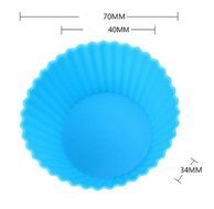 Silicone Cup Cake moulds in Assorted Colors (12 piece sets) for baking amazing medium sized cupcakes. 12pcs per... N3