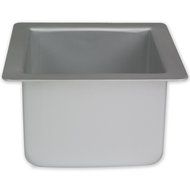 PME Square 6&quot; x 6&quot; x 3&quot; Seamless Professional Aluminum Baking Pan, Silver