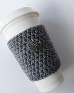 Coffee Sleeve, Coffee Cozy Grey N2