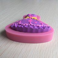 Anyana 3D Lady Princess Dress Wedding Silicone Fondant Mold Cake Decorating Pastry Gum Pastry Tool Kitchen Tool... N7