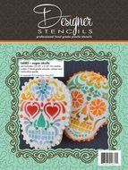 Sugar Skull Tin Cutter and Stencil Set TS082 by Designer Stencils
