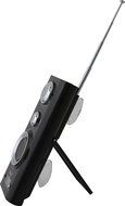 Zadro ISING FM Shower Radio with Digital Clock, Black N2