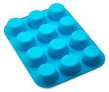 Small Silicone Mini Muffin Pans - Non-Stick Bakeware for Muffins, Cakes and Cupcakes - 12 Cups Silicone Mold /... N10