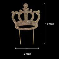 Luxury Silver Crown Cake Topper For Anniversary, Birthday Party &amp; Wedding. Shine &amp; Sparkles. BEST OFFER ON AMAZON. N6