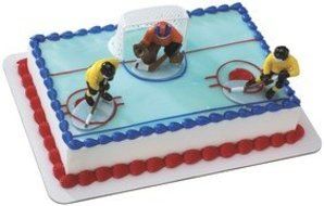Item#41007 - Hockey face Off Cake Toppers