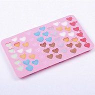 Sher Cute 55 Cell Heart Style Silicone Chocolate Ice Candy Lolly Muffin Mold Rectangle Cube DIY Ice Cube N2