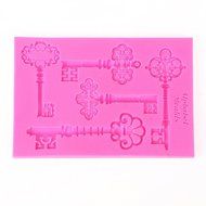 Whosee Style#4 3D Silicone Mold Fondant Cake Chocolate Decor Baking Mold Random Color N9