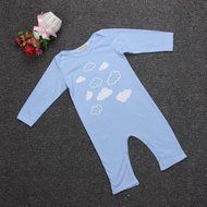Clothes Set ,BeautyVan Kid Baby Boys Girls Cute Cloud Print Long Sleeve Jumpsuit Romper Clothes Outfit (6M, Blue) N2