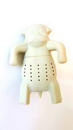 KABOOCHY Set of 2 Pug Life Silicone Tea Infuser, Cute Loose Leaf Tea Strainer, Beige Color N6