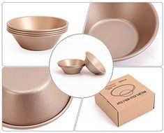 Astra Gourmet Pack of 4 Mini Pie Muffin Cupcakes Pan Tart Mold NonStick Champagne Bakeware N5