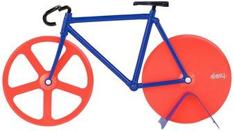 Pizza Cutter - Bicycle Pizza Cutter: Black &amp; Yellow