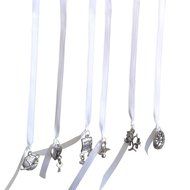Set of 8 Wedding Cake Charms for Bridesmaids