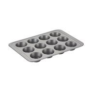 Cake Boss Basics Nonstick Bakeware 12-Cup Muffin Pan, Gray N3