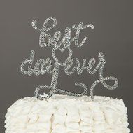 Happily Ever After Wedding Cake Topper, Gold Fairytale Princess Decoration (Happily Ever After - Gold) N51