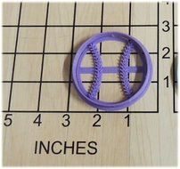 Baseball Cookie Cutter and Stamp #1074