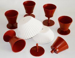 Muffinmeal Baking Accessory &ndash; 6 Piece Set-up to Bake Cup-like Holes in Muffins and Cupcakes