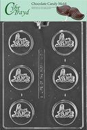 Cybrtrayd W071 Love Cookie Wedding Chocolate Candy Mold