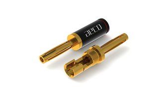 aeco Banana Plug ABP-0211, 4pcs/1set, Zip Bag
