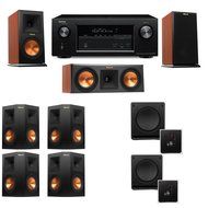 Klipsch RP-150M-CH Monitor Speaker 7.2 SW-112 Denon AVR-X2100W