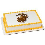 U.S. Marine Corps Licensed Edible Cake Topper #8432