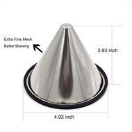 YC-Houseware Paperless Coffee Dripper Single Layer Fine Mesh Stainless Steel Coffee Filter Fits On Almost All... N2