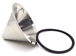 YC-Houseware Paperless Coffee Dripper Single Layer Fine Mesh Stainless Steel Coffee Filter Fits On Almost All... N3