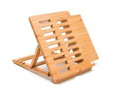 Lipper International 1887 Bamboo Expandable and Adjustable Ipad Stand, Brown N2