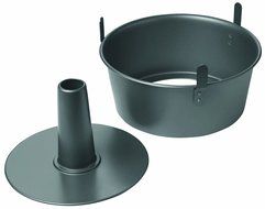 Chicago Metallic Non-Stick 2-Piece Angel Food Cake Pan with Feet N2