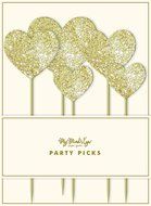 My Mind&#039;s Eye Fancy Heart Party Picks, 5 Count