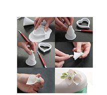 Anyana 7pcs set Calla Lily Plastic Cookie Cutter Cake Mould Tool Kitchen Tool Sugar Paste Baking Mould Cookie...