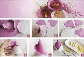 Anyana 7pcs set Calla Lily Plastic Cookie Cutter Cake Mould Tool Kitchen Tool Sugar Paste Baking Mould Cookie... N2