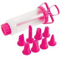Holstein Housewares HB-07015E Icing Set with 8 Decorating Tips - Teal N4