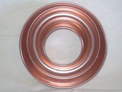 Vintage Coppertone 8 x 2 1/4 Inch Metal Ring Jell-o Mold / Cake Baking Pan