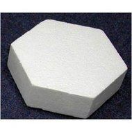 Hexagon Cake Dummy, Styrene - 9&quot; x 4&quot;