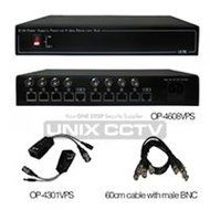 OP-4608VPS 8CH power supply passive video receiver hub package