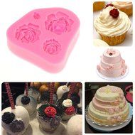 Rbenxia Silicone Cake Mold 20-cavity Half Circle Lollipop Party Cupcake Baking Mold Cake Pop Stick Mold Tray Pink N13