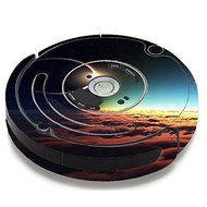 Skin Decal Vinyl Wrap For IRobot Roomba 650 655 Vacuum / Moon Planet Eclipse Clouds