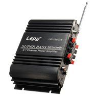 Mini Amplifier, ELEGIANT 2 x 40W 2.1-Channel Amplifier Support USB Bluetooth with 12V Power Adapter for Home Car... N3