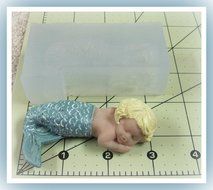 Mold Baby Mermaid 3 Inch Soft Silicone Mold