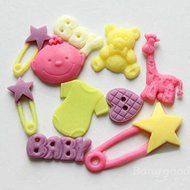 Kyz Kuv Baby Brooch Bear Silicon Cake Mold N2