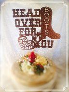 Head Over Boots For You Cake Topper N5
