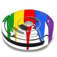 Skin Decal Vinyl Wrap For IRobot Roomba 650 655 Vacuum / Dripping Paint