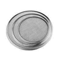 AUCH 3-Pack Commercial Grade Thicken Seamless Rim Aluminum Mesh Pizza Screen Baked Pizza Pan Netting, 6-Inch/9... N3